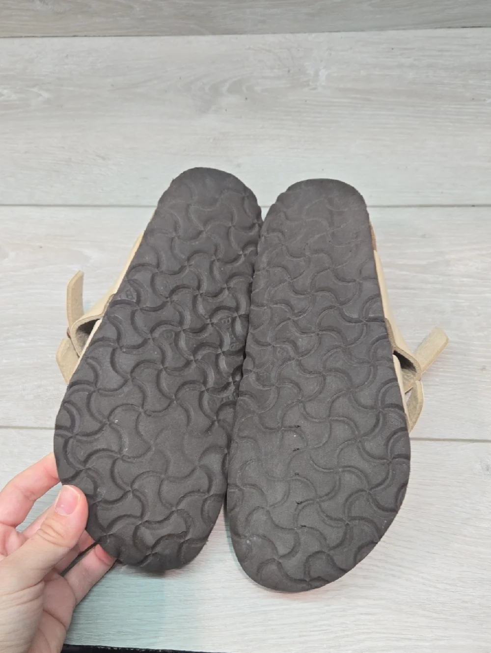 Birkenstock Women Mayari Loop Toe Cork Footbed Sandals Shoes Sz 37/6